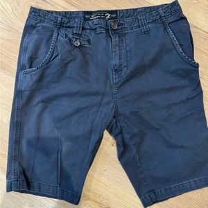 Men’s Seven7 Chino Shorts, Navy, Sz 32